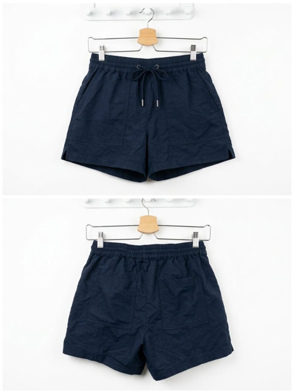 Hudson North Women's Elastic Drawstring Waist Shorts | Size XS | Navy Blue